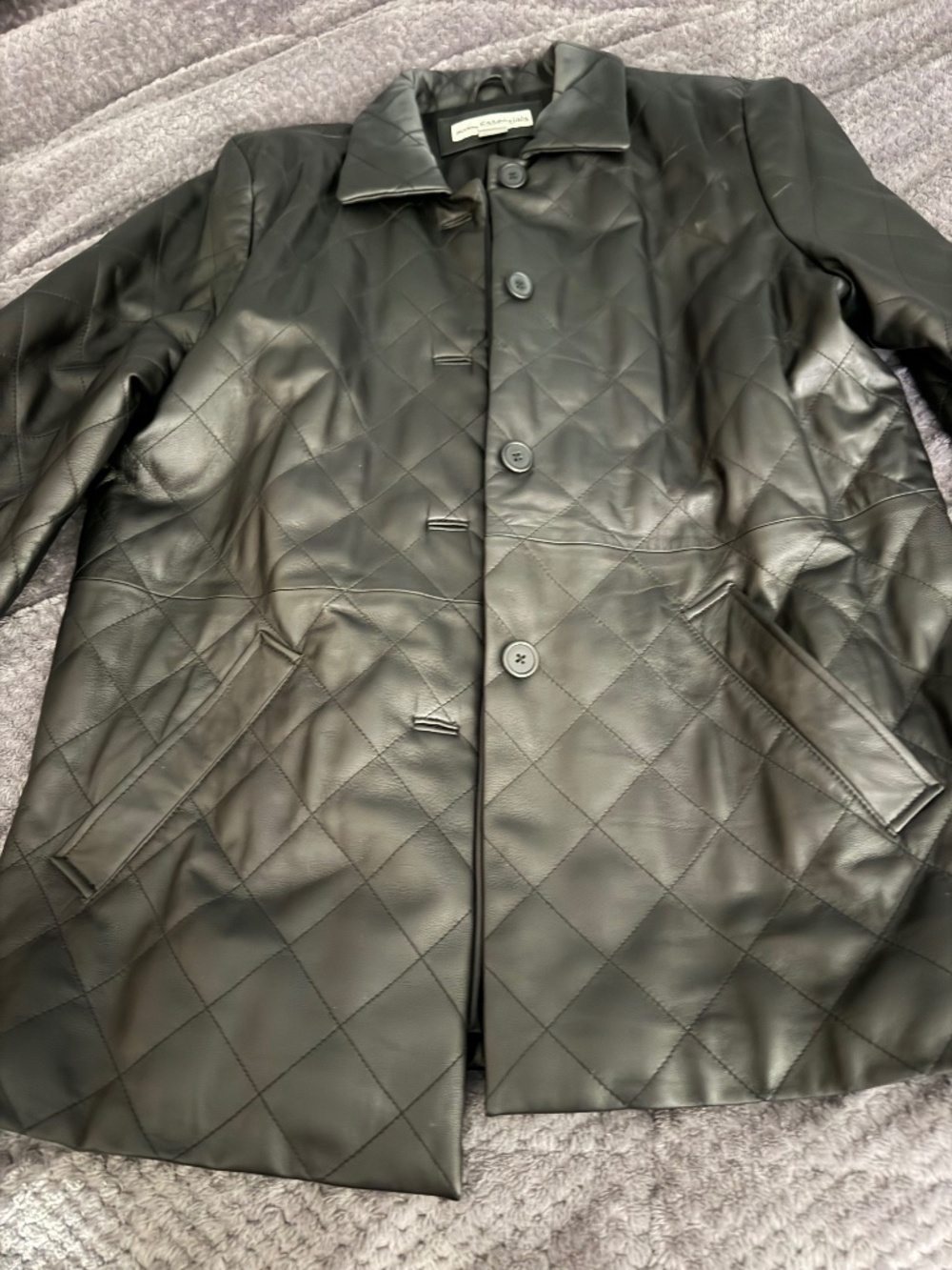 Black Leather Coat